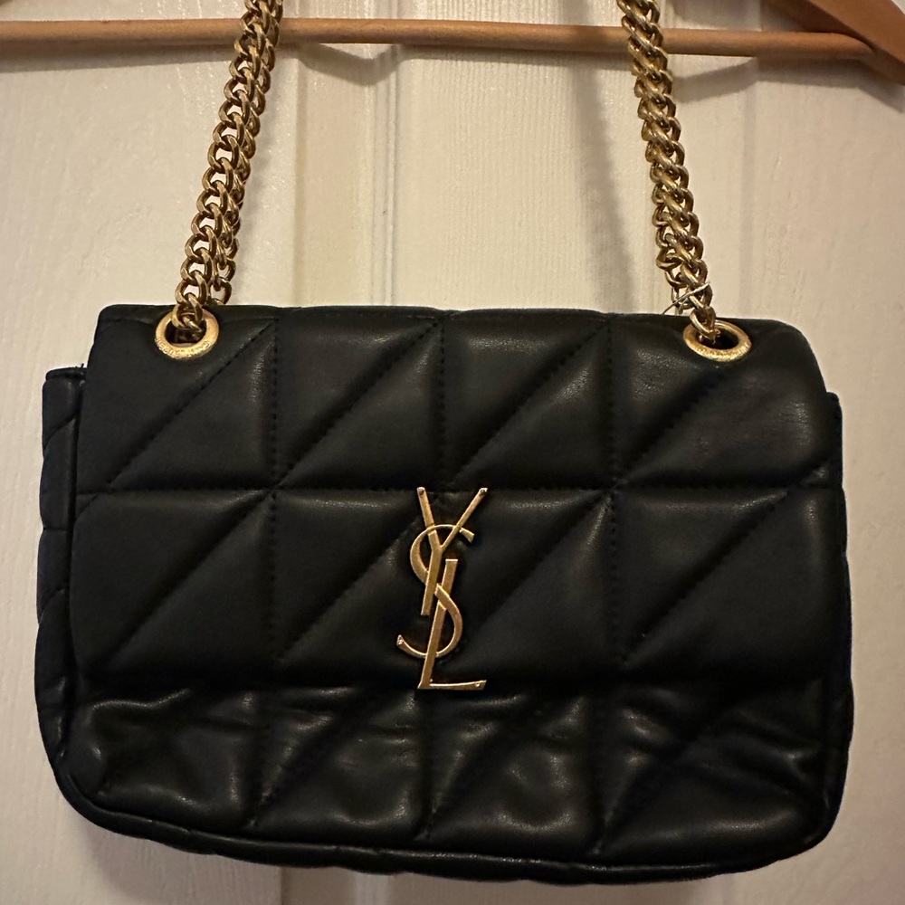 Black Quilted Leather Shoulder Bag